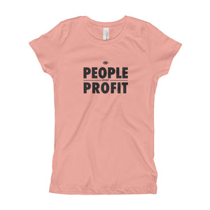 People over Profit Girl's T-Shirt