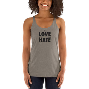 Love over Hate Women's Racerback Tank