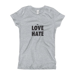 Love over Hate Girl's T-Shirt