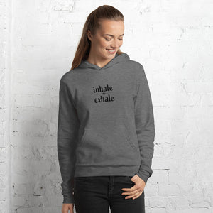 Inhale Exhale Womens hoodie