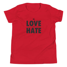 Load image into Gallery viewer, Love over Hate Youth Short Sleeve T-Shirt
