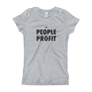 People over Profit Girl's T-Shirt