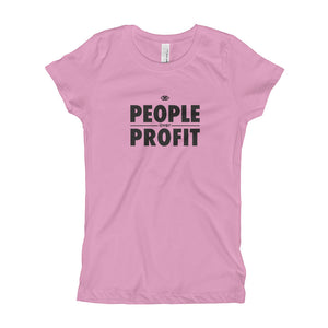 People over Profit Girl's T-Shirt