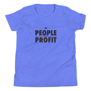 People over Profit Youth Short Sleeve T-Shirt