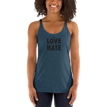 Load image into Gallery viewer, Love over Hate Women&#39;s Racerback Tank
