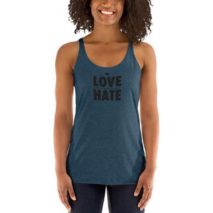 Love over Hate Women's Racerback Tank