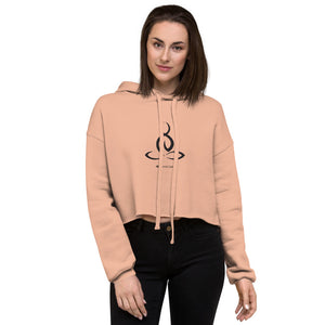 Lotus Posture Crop Hoodie