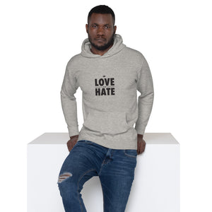 Love over Hate Unisex Hoodie