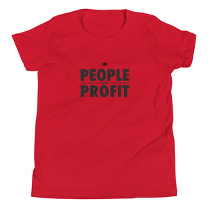 People over Profit Youth Short Sleeve T-Shirt