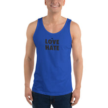 Load image into Gallery viewer, Love over Hate Unisex Tank Top
