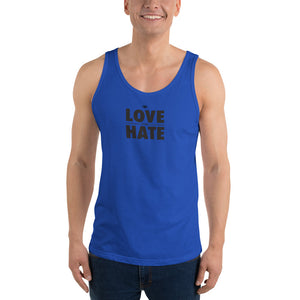 Love over Hate Unisex Tank Top