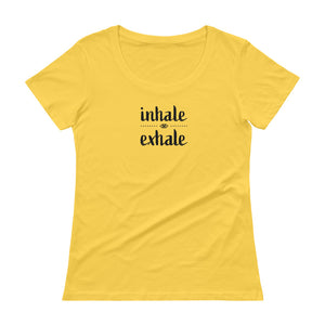 Inhale Exhale Ladies' Scoopneck T-Shirt