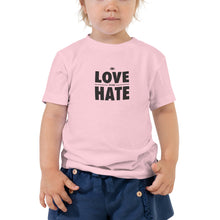 Load image into Gallery viewer, Love over Hate Toddler Short Sleeve Tee
