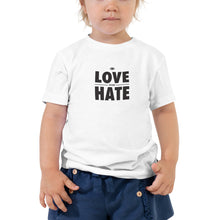 Load image into Gallery viewer, Love over Hate Toddler Short Sleeve Tee
