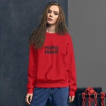 Load image into Gallery viewer, People over Profit Unisex Sweatshirt
