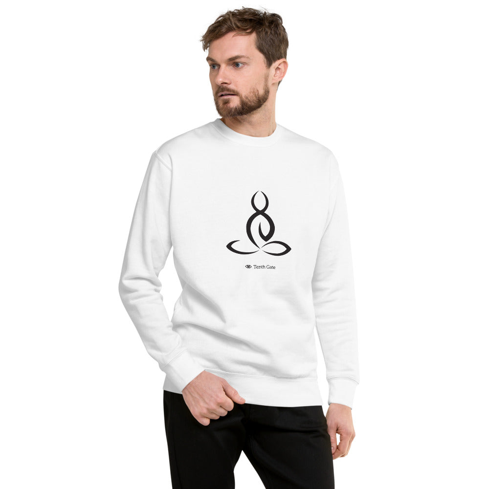 Lotus Posture Unisex Fleece Pullover