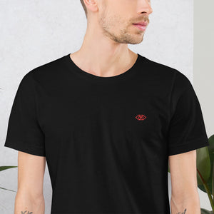 Tenth Gate Embroidered Black W Red Unisex t-shirt