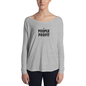 People over Profit Ladies' Long Sleeve Tee