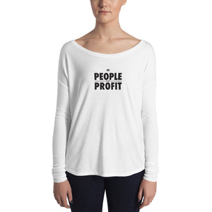 People over Profit Ladies' Long Sleeve Tee