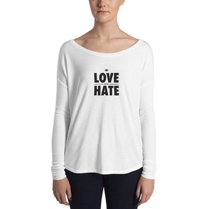 Love over Hate Ladies' Long Sleeve Tee