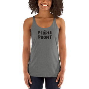 People over Profit Women's Racerback Tank