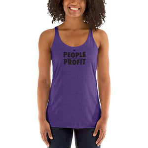 People over Profit Women's Racerback Tank