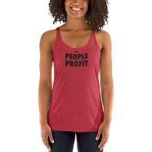 Load image into Gallery viewer, People over Profit Women&#39;s Racerback Tank
