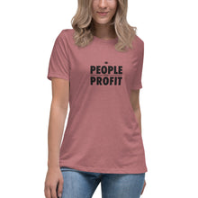 Load image into Gallery viewer, People over Profit Women&#39;s Relaxed T-Shirt
