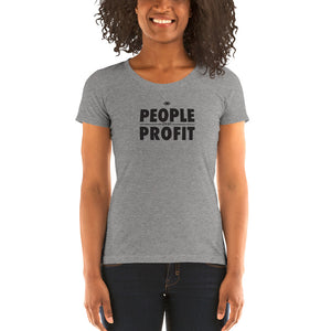 People over Profit Ladies' short sleeve t-shirt